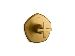 MasterShower® temperature control valve trim with cross handle