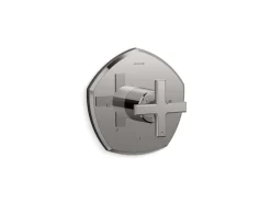 MasterShower® temperature control valve trim with cross handle