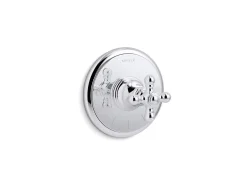 MasterShower® temperature control valve trim with cross handle