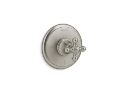 MasterShower® temperature control valve trim with cross handle