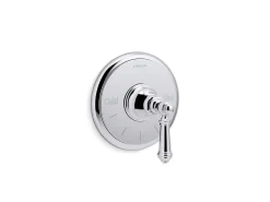 MasterShower® temperature control valve trim with lever handle