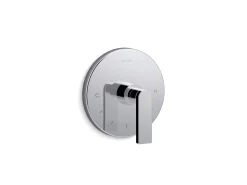 MasterShower® temperature control valve trim with lever handle