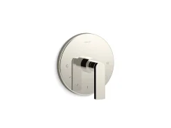 MasterShower® temperature control valve trim with lever handle