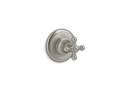 MasterShower® transfer valve trim with cross handle