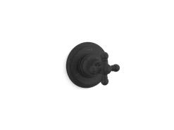 MasterShower® transfer valve trim with cross handle