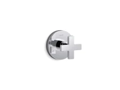 MasterShower® transfer valve trim with cross handle