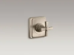 MasterShower® volume control valve trim with cross handle