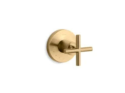 MasterShower® volume control valve trim with cross handle
