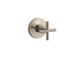 MasterShower® volume control valve trim with cross handle