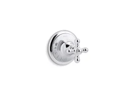 MasterShower® volume control valve trim with cross handle