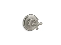 MasterShower® volume control valve trim with cross handle