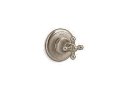 MasterShower® volume control valve trim with cross handle