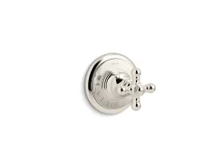 MasterShower® volume control valve trim with cross handle