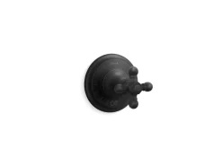 MasterShower® volume control valve trim with cross handle