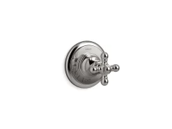 MasterShower® volume control valve trim with cross handle