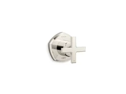 MasterShower® volume control valve trim with cross handle