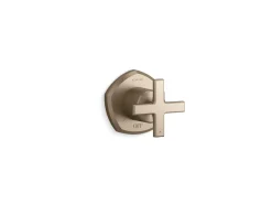 MasterShower® volume control valve trim with cross handle