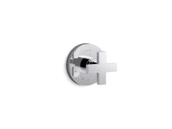 MasterShower® volume control valve trim with cross handle
