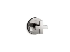 MasterShower® volume control valve trim with cross handle