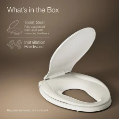 Nightlight ReadyLatch® Quiet-Close™ elongated toilet seat