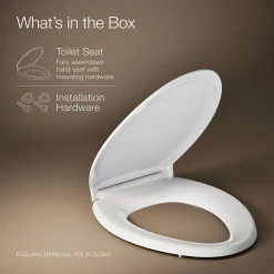 Nightlight ReadyLatch® Quiet-Close™ elongated toilet seat