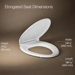 Nightlight ReadyLatch® Quiet-Close™ elongated toilet seat