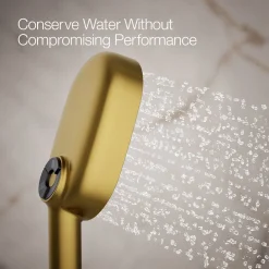 Oblong three-function handshower, 1.75 gpm