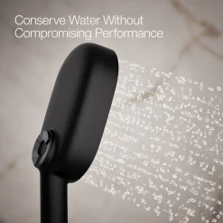 Oblong three-function handshower, 1.75 gpm