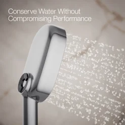 Oblong three-function handshower, 2.5 gpm