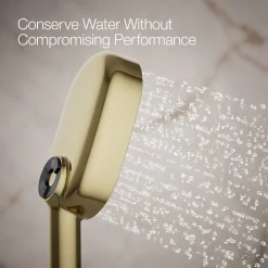 Oblong three-function handshower, 2.5 gpm