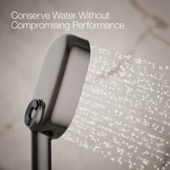 Oblong three-function handshower, 2.5 gpm