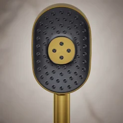 Oblong three-function handshower, 2.5 gpm