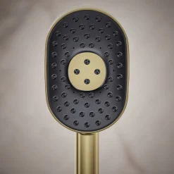 Oblong three-function handshower, 2.5 gpm