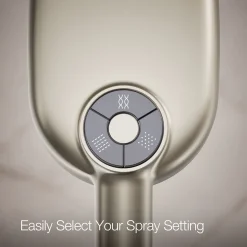 Oblong three-function handshower, 2.5 gpm