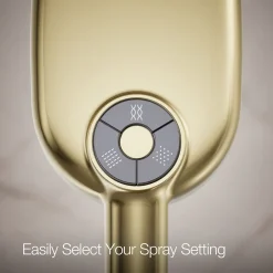 Oblong three-function handshower, 2.5 gpm