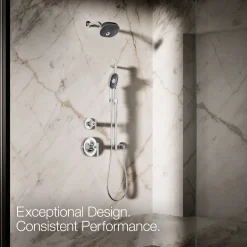 Oblong three-function handshower, 2.5 gpm