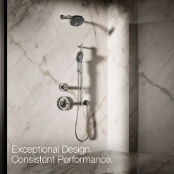 Oblong three-function handshower, 2.5 gpm