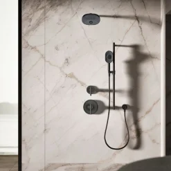 Oblong three-function handshower, 2.5 gpm