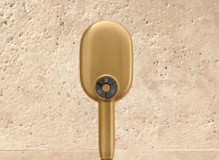 Oblong three-function handshower, 2.5 gpm