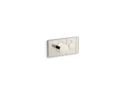 One-outlet recessed mechanical thermostatic valve control