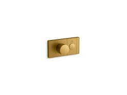One-outlet recessed mechanical thermostatic valve control