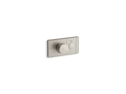 One-outlet recessed mechanical thermostatic valve control