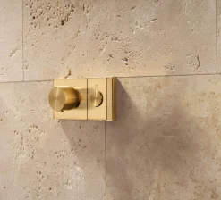 One-outlet recessed mechanical thermostatic valve control