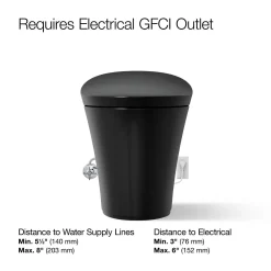 One-piece compact elongated smart toilet, dual-flush