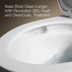 One-piece compact elongated toilet, 1.28 gpf