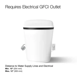 One-piece elongated smart toilet, dual-flush