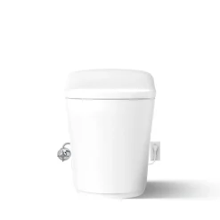 One-piece elongated smart toilet, dual-flush
