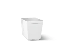 One-piece elongated smart toilet, dual-flush
