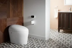 One-piece elongated smart toilet, 1.08 gpf