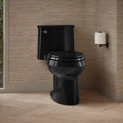 One-piece elongated toilet, 1.28 gpf